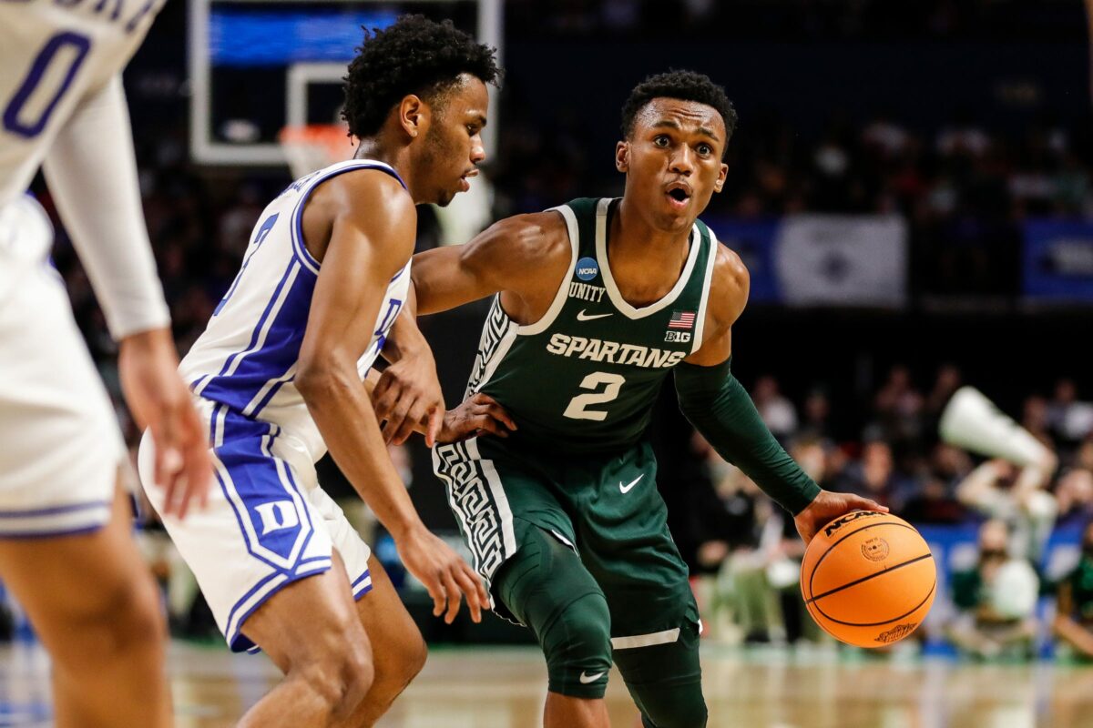 MSU paired with Duke in NCAA Tournament bracket prediction from The Athletic