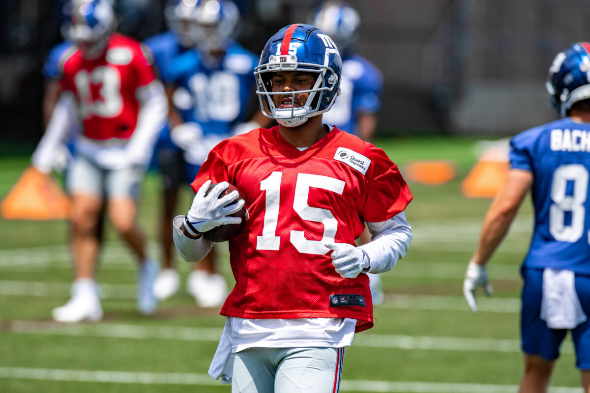 See it: Giants’ Collin Johnson working way back from Achilles injury