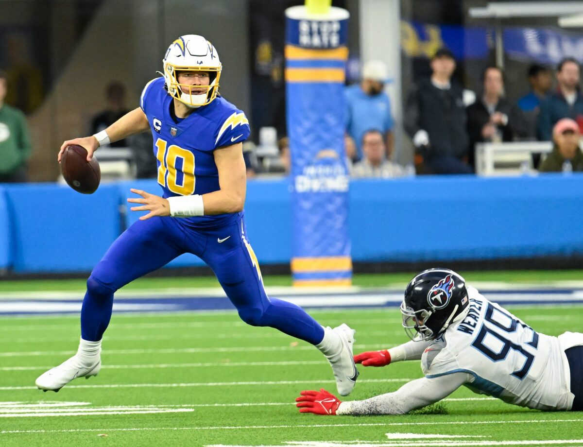 Chargers HC Brandon Staley looking to leverage QB Justin Herbert’s mobility in 2023