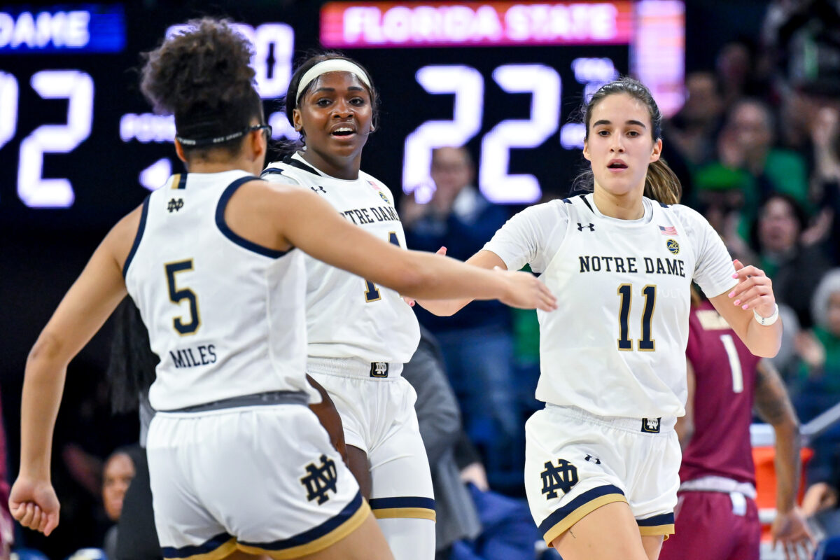 Notre Dame has third seed in NCAA Tournament, opens vs. Southern Utah
