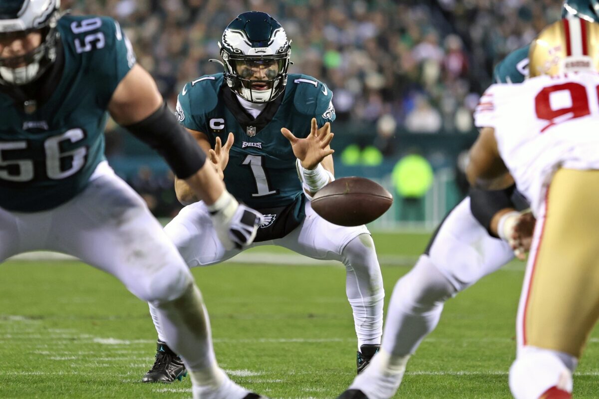 Eagles’ Jalen Hurts lands at No. 1 in a PFF ranking of NFC quarterbacks after first wave of NFL free agency