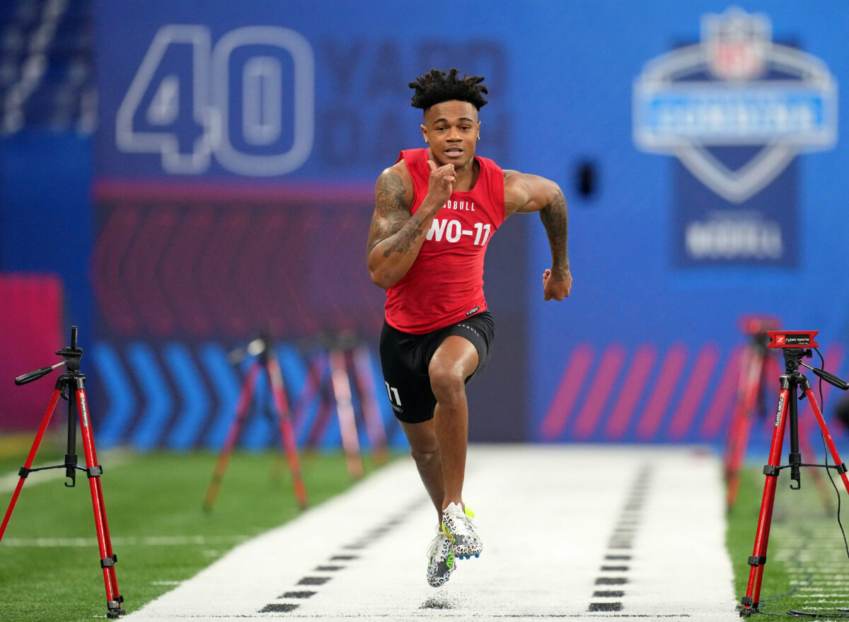 WATCH: Houston WR Tank Dell runs fastest looking 4.50 at the NFL combine