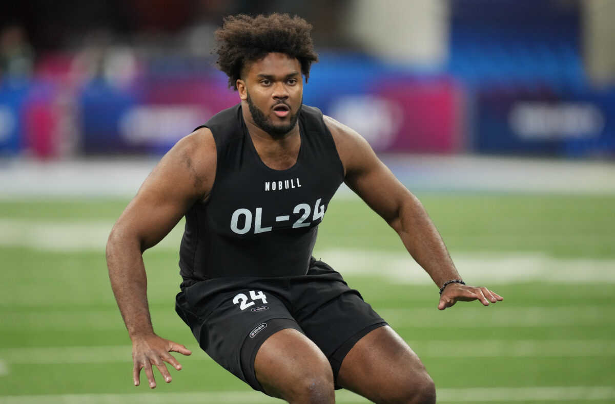 Watch: Ohio State offensive linemen go through NFL combine workouts