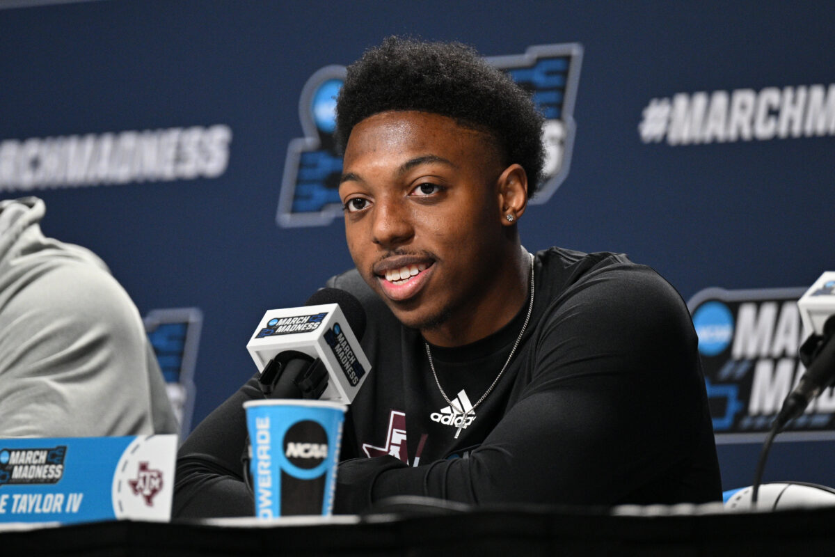 Dexter Dennis, Tyrece Radford, and Wade Taylor IV speak for the final time ahead of Texas A&M’s opening round March Madness matchup vs. Penn State