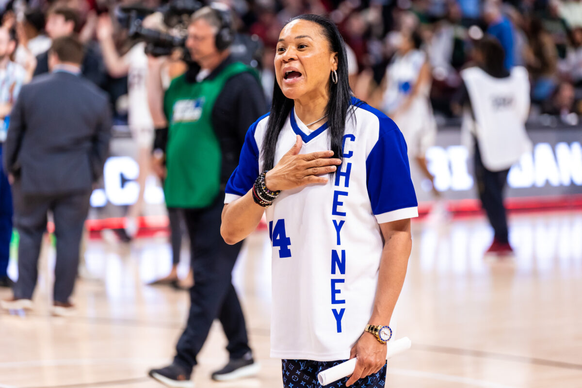 Dawn Staley pays homage to HBCU history by wearing a classic Cheyney State jersey in NCAA tournament win