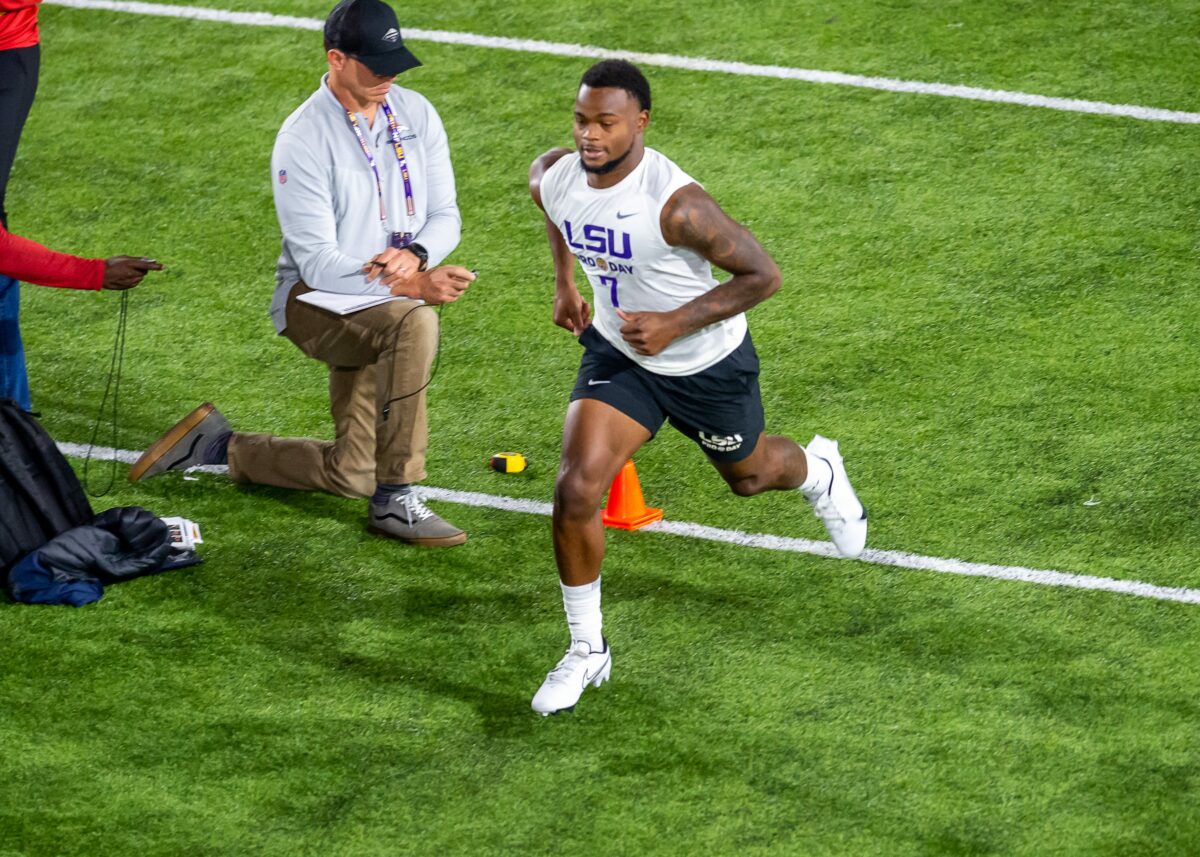 Kayshon Boutte passes on 40-yard dash, other tests at LSU’s pro day