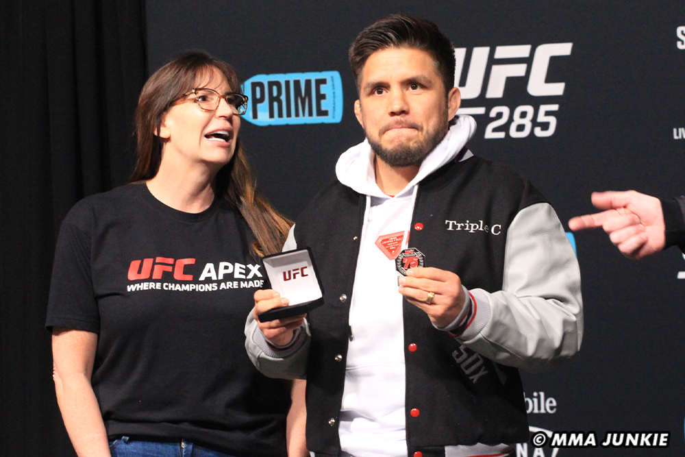 Henry Cejudo receives first 75 clean USADA test award; Derek Brunson, Brian Ortega hit 50