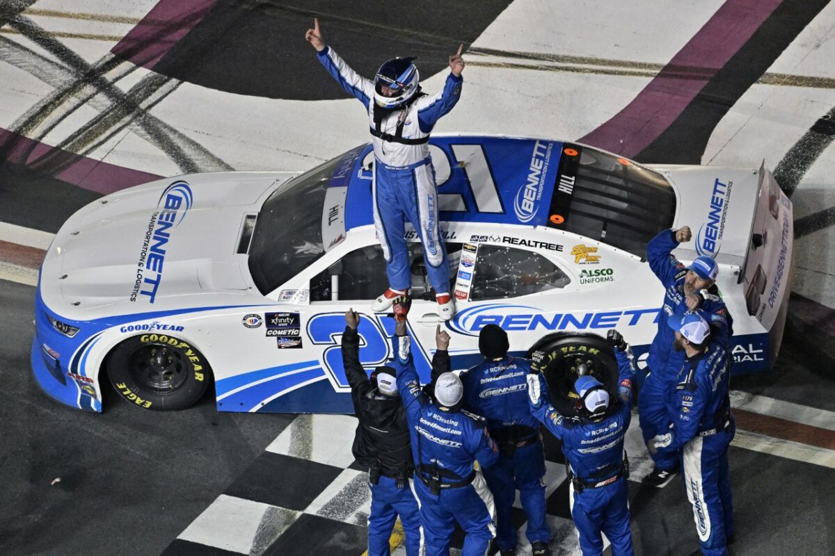 Hill escapes chaos to take yet another Xfinity win at Atlanta