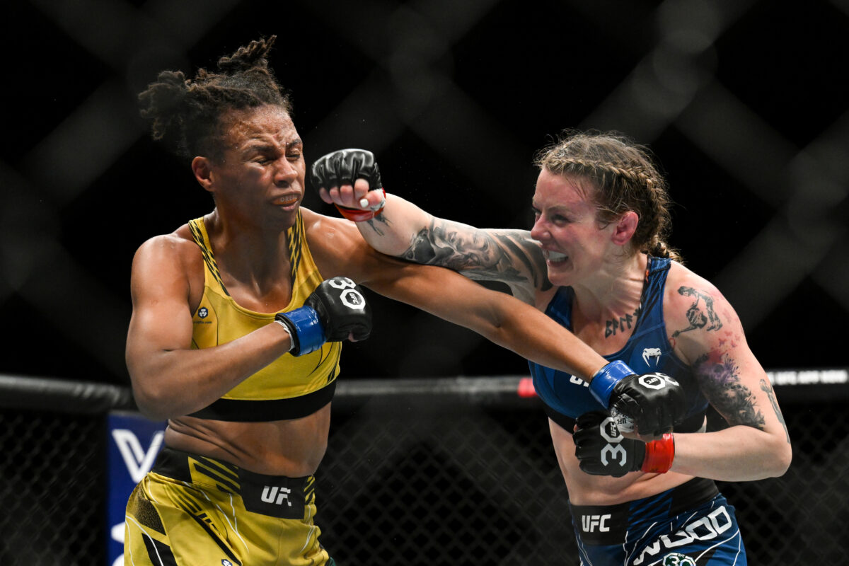 Joanne Wood def. Luana Carolina at UFC 286: Best photos