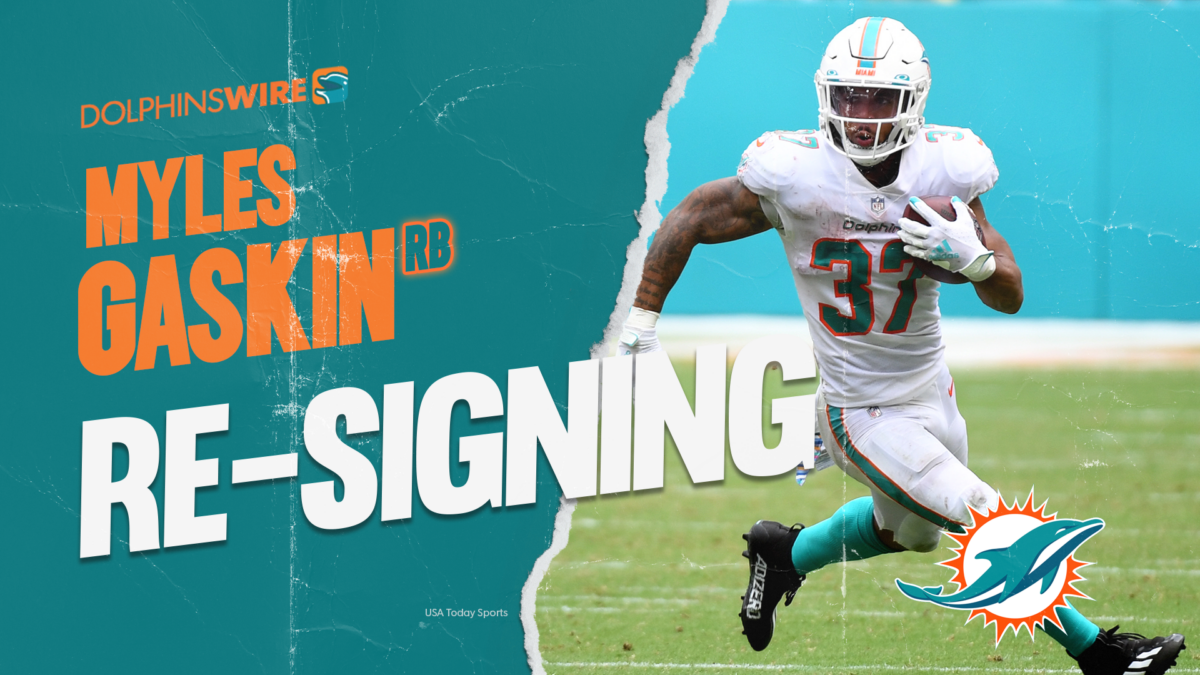 Dolphins re-sign RB Myles Gaskin