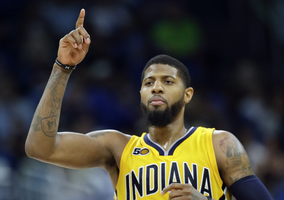NBA fans rightfully roasted Paul George for saying he ‘hung banners’ during his time with the Pacers