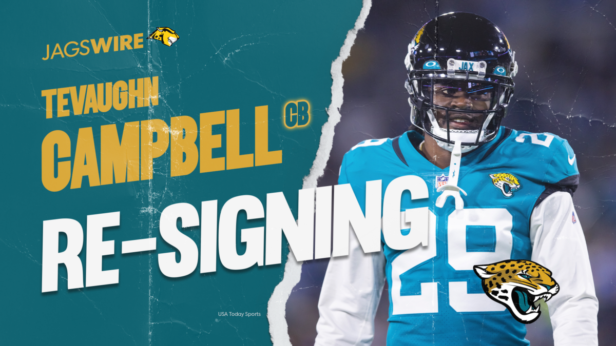 Jaguars re-sign CB Tevaughn Campbell to one-year deal