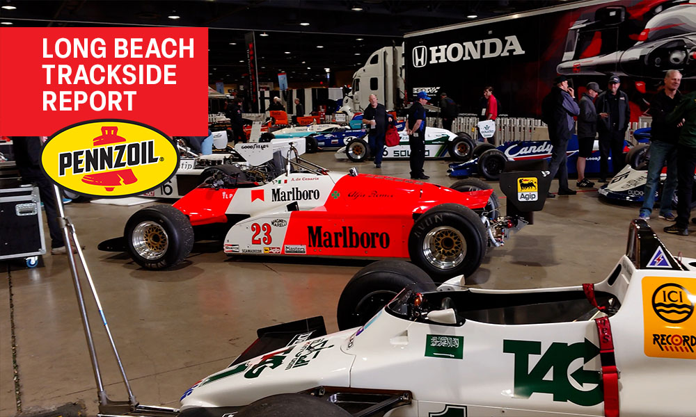 Long Beach vintage Formula 1 paddock tour with Marshall Pruett
