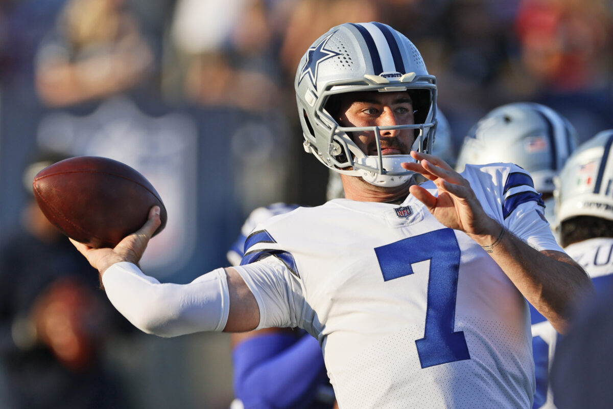 Would Cowboys bring back QB Ben DiNucci to save late draft pick?