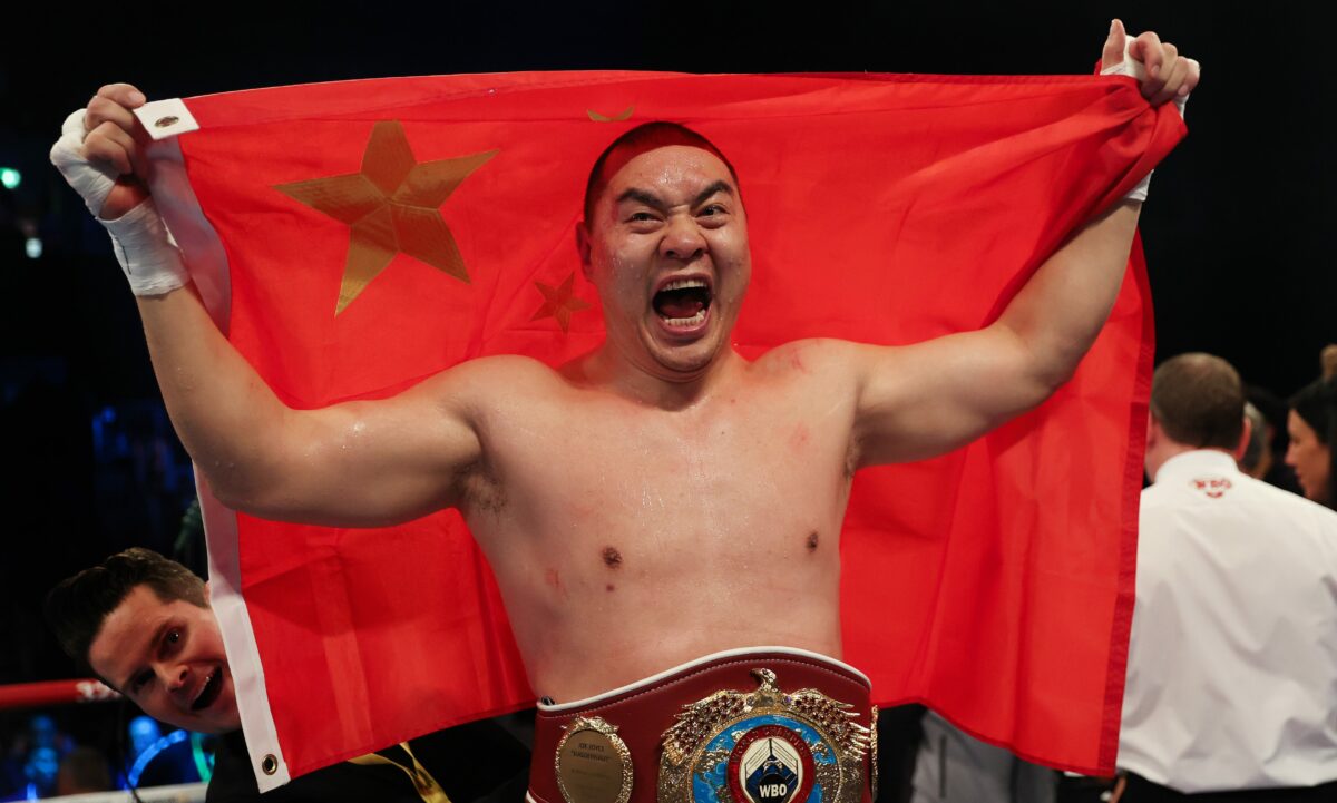 Zhilei Zhang closes Joe Joyce’s eye, scores stunning sixth-round knockout