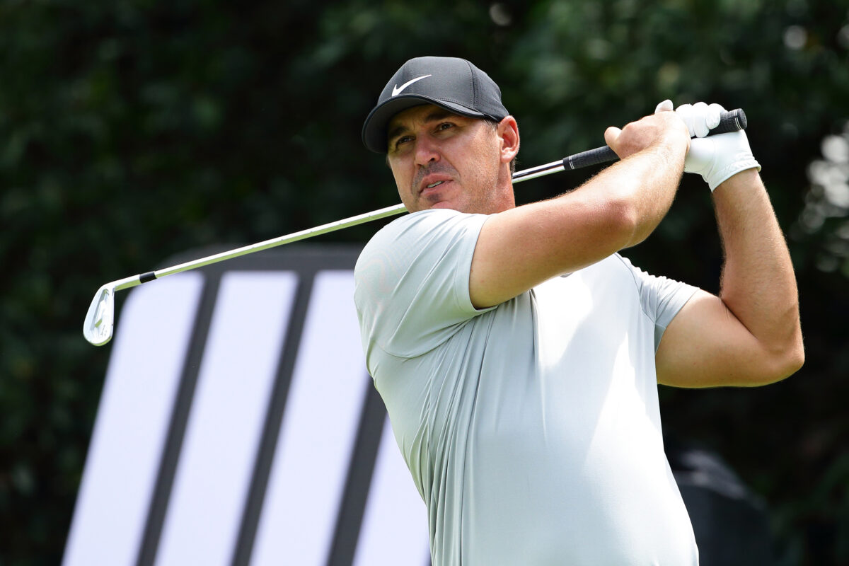 ‘He’s about 200 club lengths from where he was’: Brooks Koepka took relief in Singapore and left announcers confused