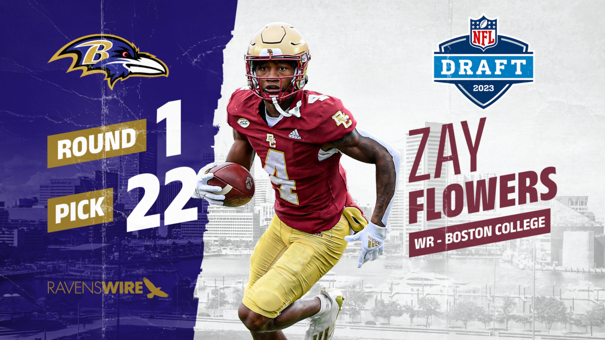 Ravens select WR Zay Flowers at pick No.22