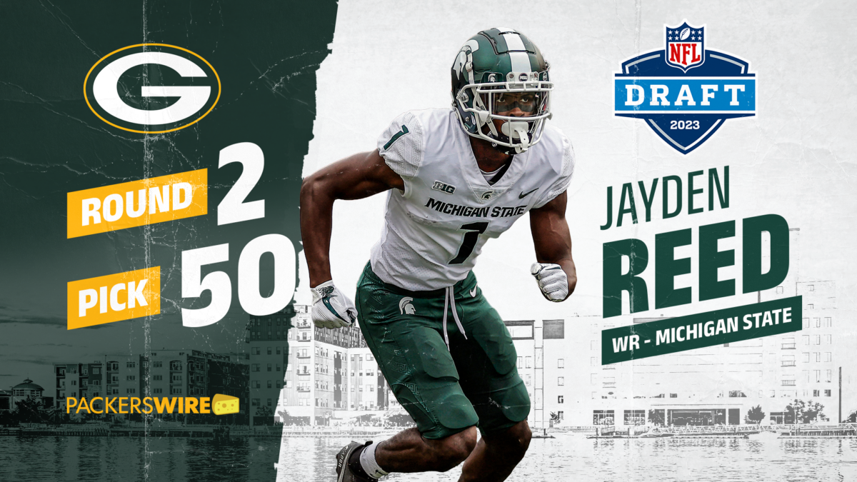 Packers select Michigan State WR Jayden Reed at No. 50 overall in second round of 2023 NFL draft