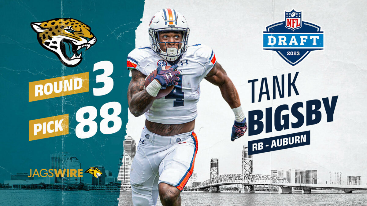 Jacksonville Jaguars select Tank Bigsby with 88th overall pick
