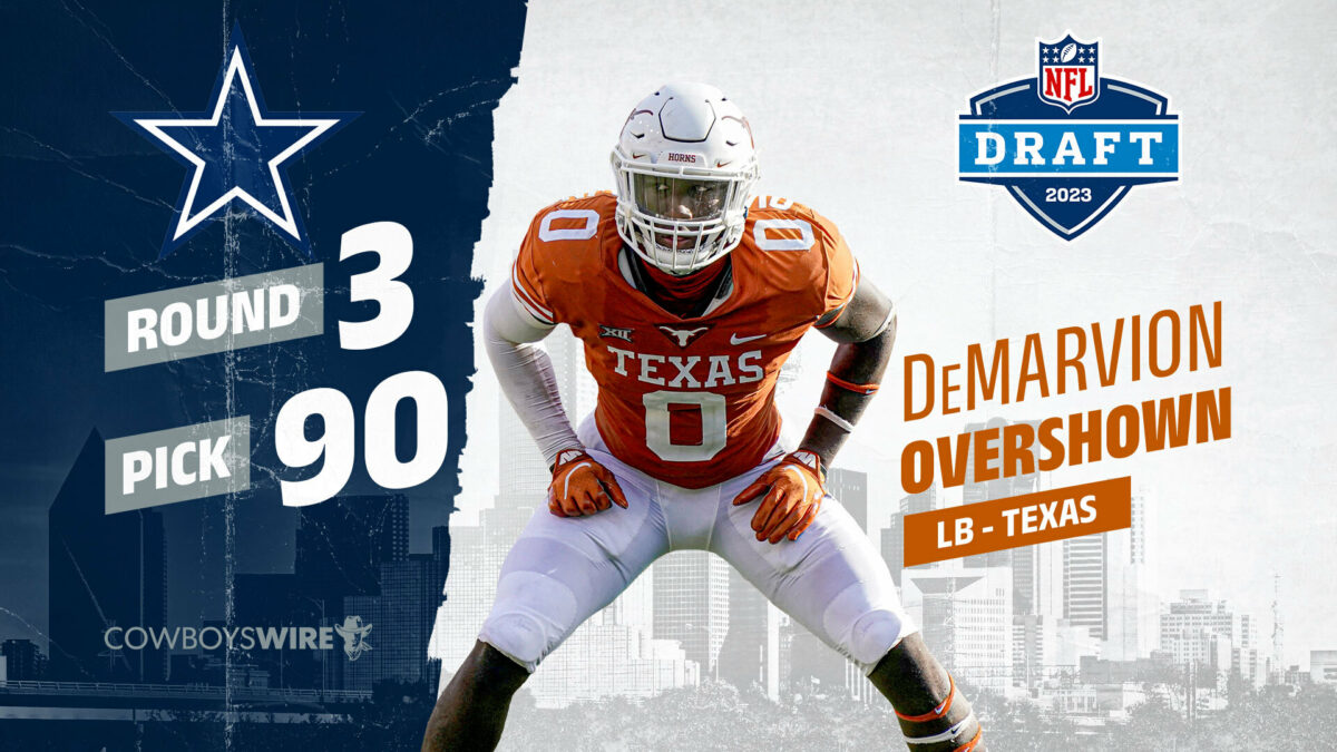 Dallas Cowboys select Texas LB DeMarvion Overshown in third round of NFL draft