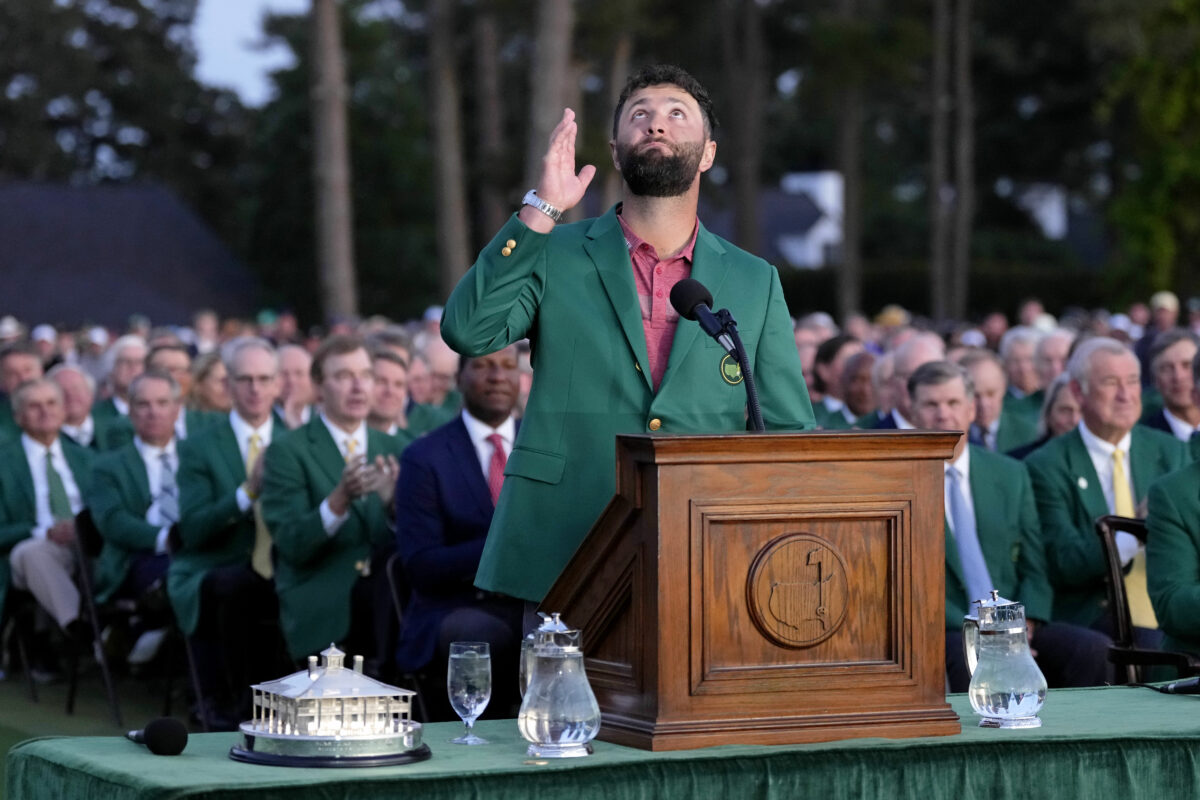 Photos: Jon Rahm earns coveted green jacket after winning 2023 Masters