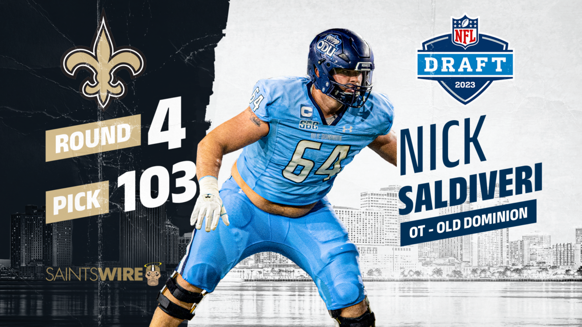 2023 NFL draft grades: Saints pick OL Nick Saldiveri at No. 103 overall