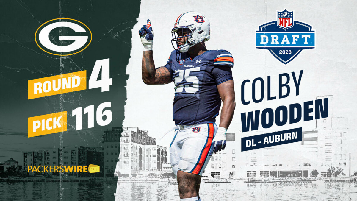 Packers select Auburn DL Colby Wooden at No. 116 overall in fourth round of 2023 draft