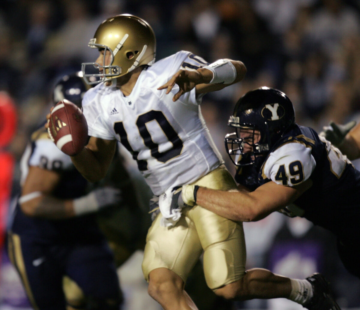 Brutal Notre Dame losses:  2004 at BYU