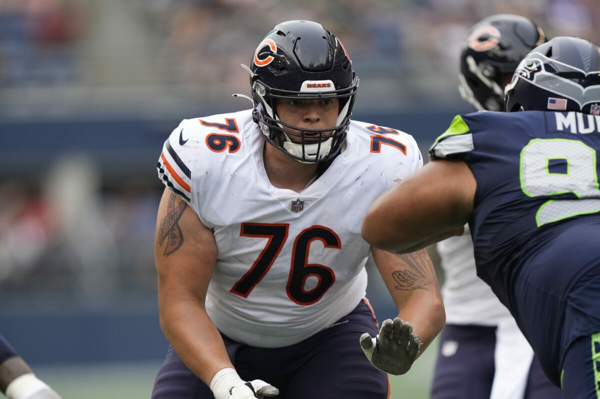 Bears OL Teven Jenkins says he’s playing left guard in 2023