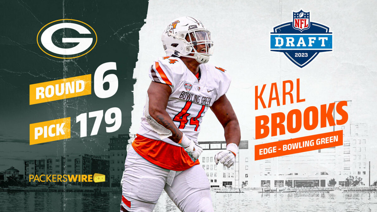 Packers select Bowling Green DL Karl Brooks at No. 179 overall in sixth round of 2023 draft