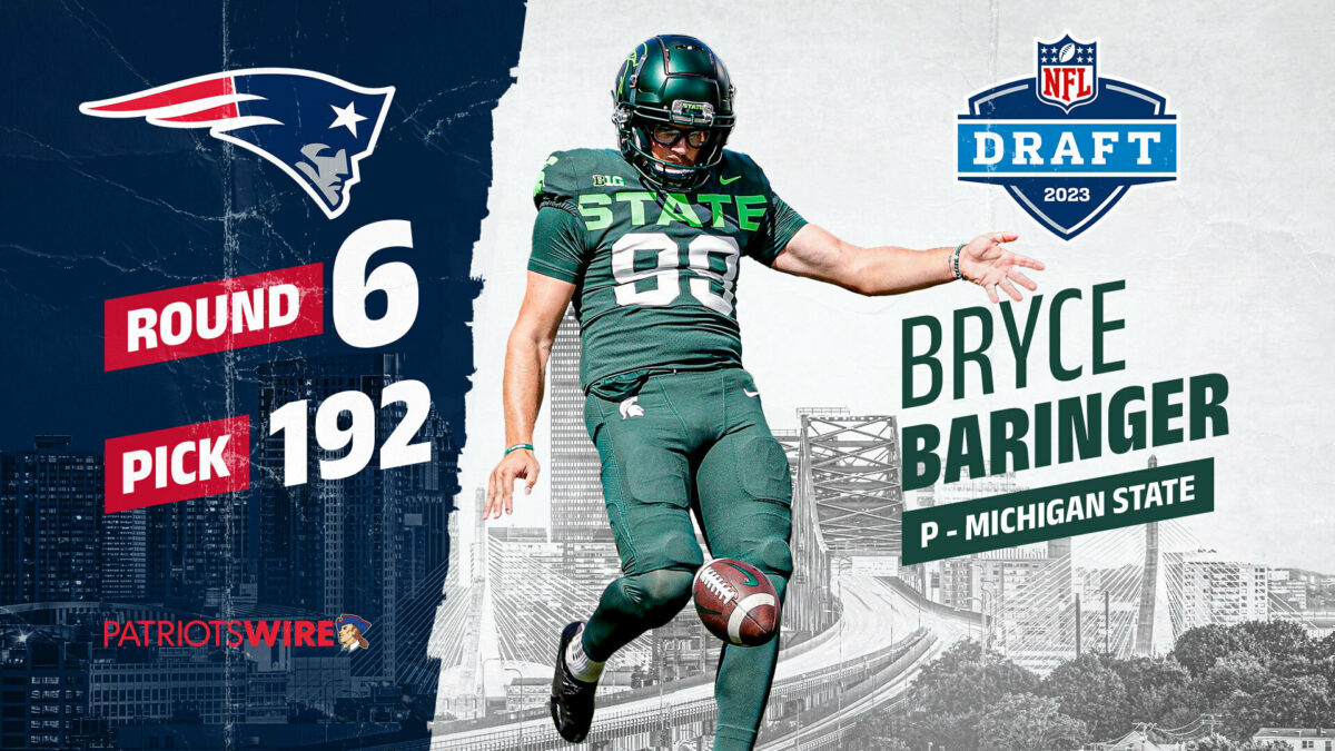 Patriots select Michigan State P Bryce Baringer in sixth round