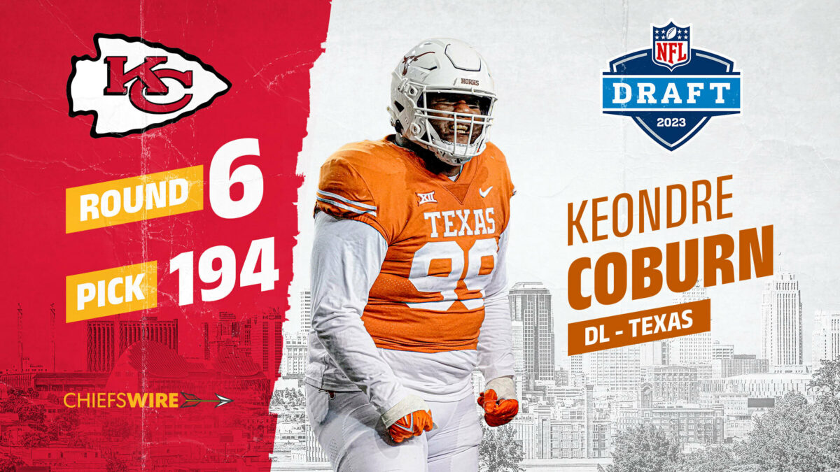 Kansas City Chiefs select Texas DT Keondre Coburn in the sixth round of the 2023 NFL draft