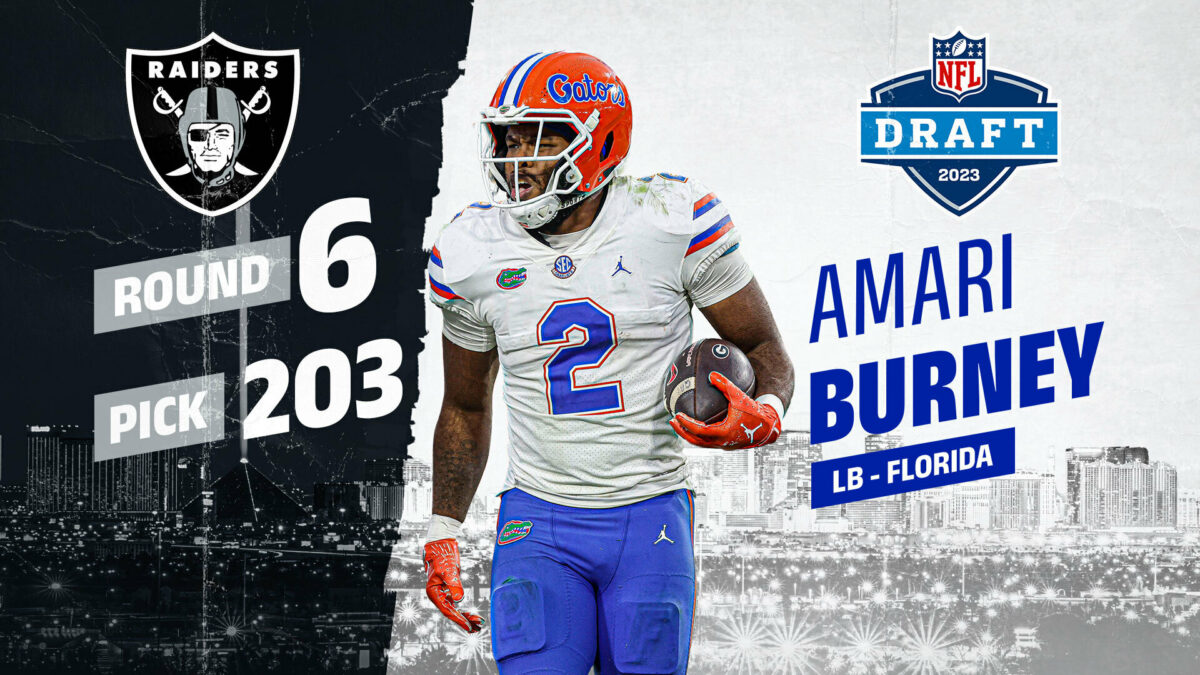 Las Vegas Raiders select LB Amari Burney in 6th round of 2023 NFL draft
