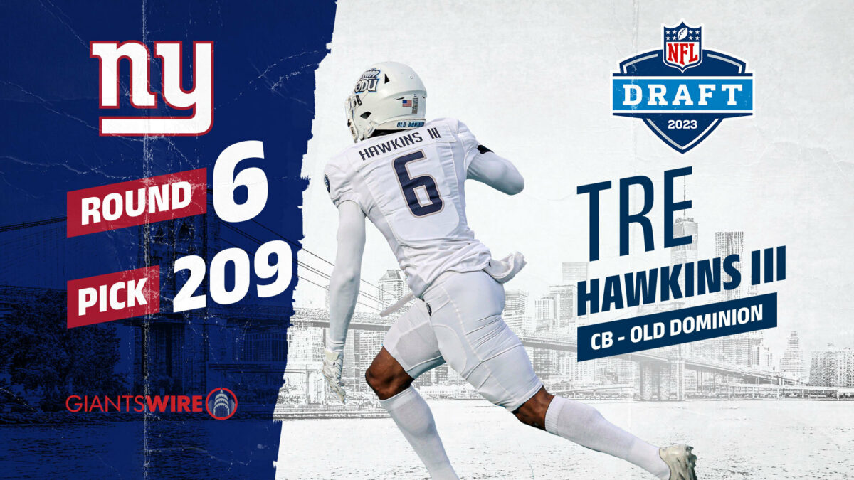 2023 NFL draft: Giants select Tre Hawkins III in Round 6