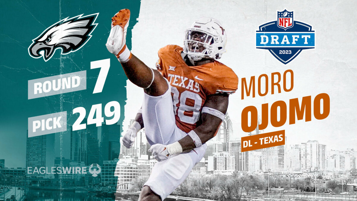 Philadelphia Eagles select Texas DL Moro Ojomo in seventh round of NFL draft