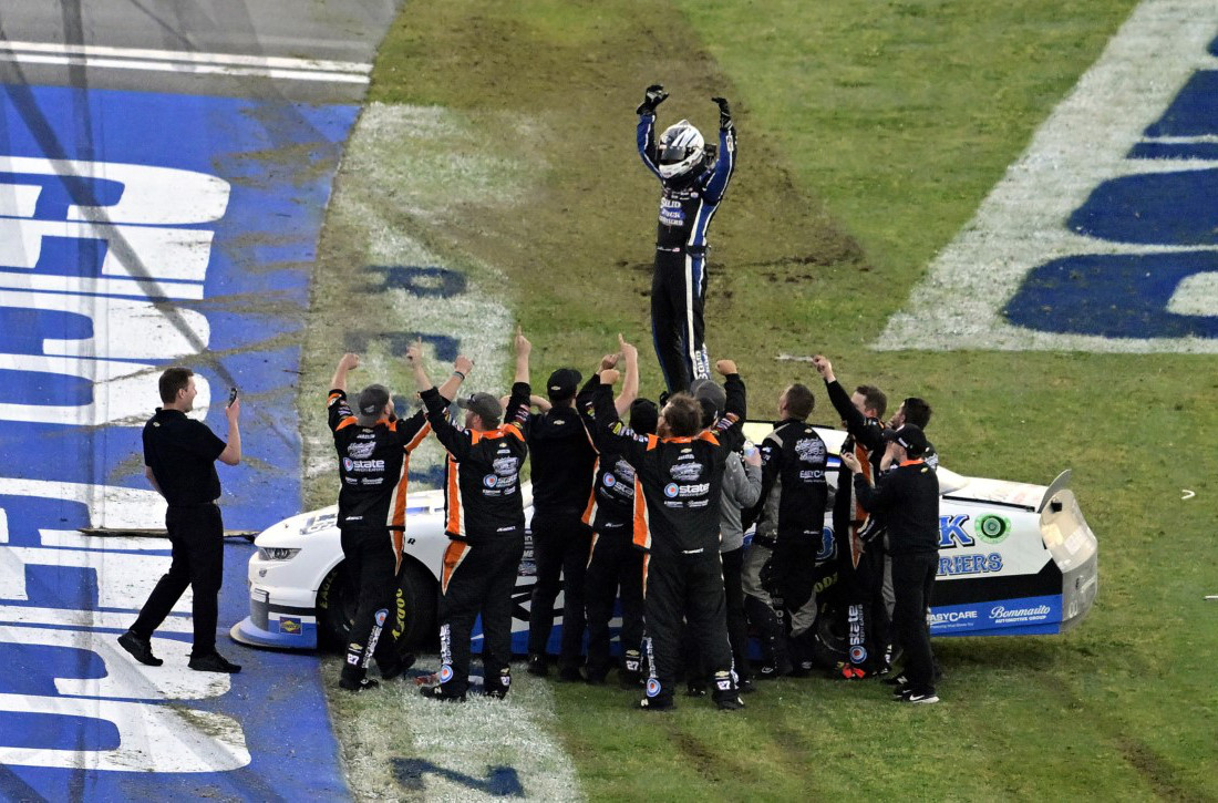 Jeb Burton survives Talladega carnage, takes Jordan Anderson Racing to first Xfinity Series win