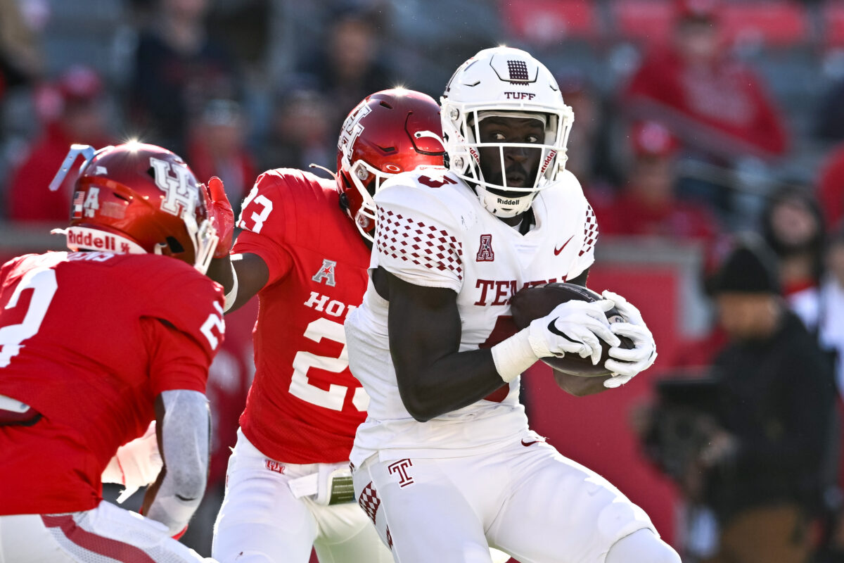 Packers host Temple WR Adonicas Sanders on official pre-draft visit