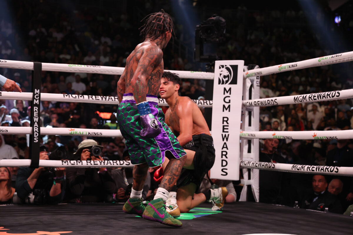 See the Gervonta Davis body punch that knocked out Ryan Garcia in the 7th round