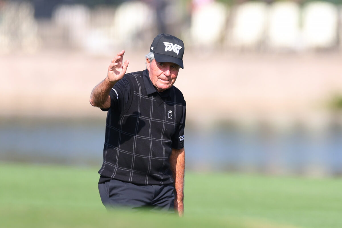 Lynch: Fore please! Gary Player now making a fool of himself