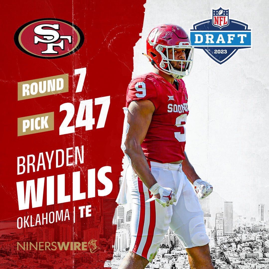 Bay Area Brayden Willis: Sooners tight end selected by the San Francisco 49ers