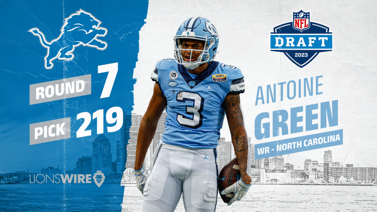 Detroit Lions take WR Antoine Green in seventh round