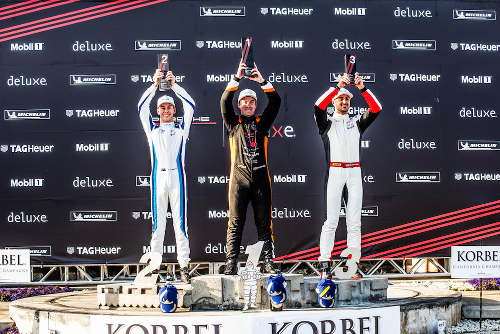 Dickinson continues win streak in Porsche Carrera Cup North America Race 1 at Long Beach