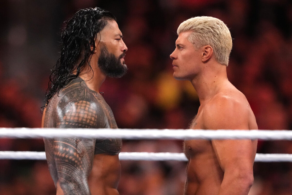 Roman Reigns def. Cody Rhodes at WrestleMania 39: Best photos