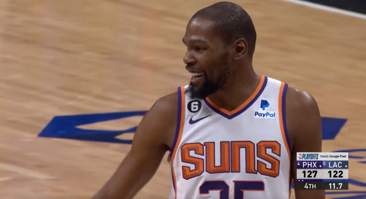 Mic’d up video captured a hilarious exchange between Kevin Durant and Russell Westbrook