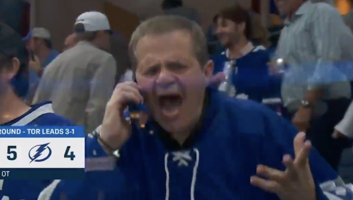 A Leafs fan absolutely losing his mind with joy after Toronto’s stunning 4-1 comeback was so relatable