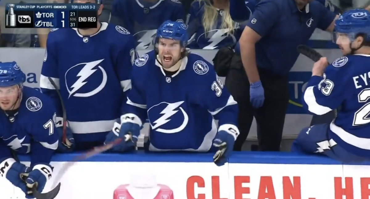 NHL referees missed a blatant high stick on Brandon Hagel and the Lightning were furious