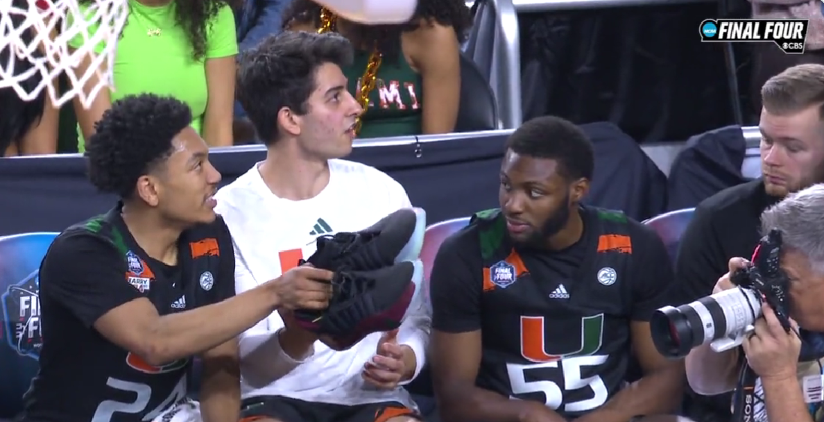 Miami’s Nijel Pack broke a sneaker and sparked a Final Four catastrophe on the bench