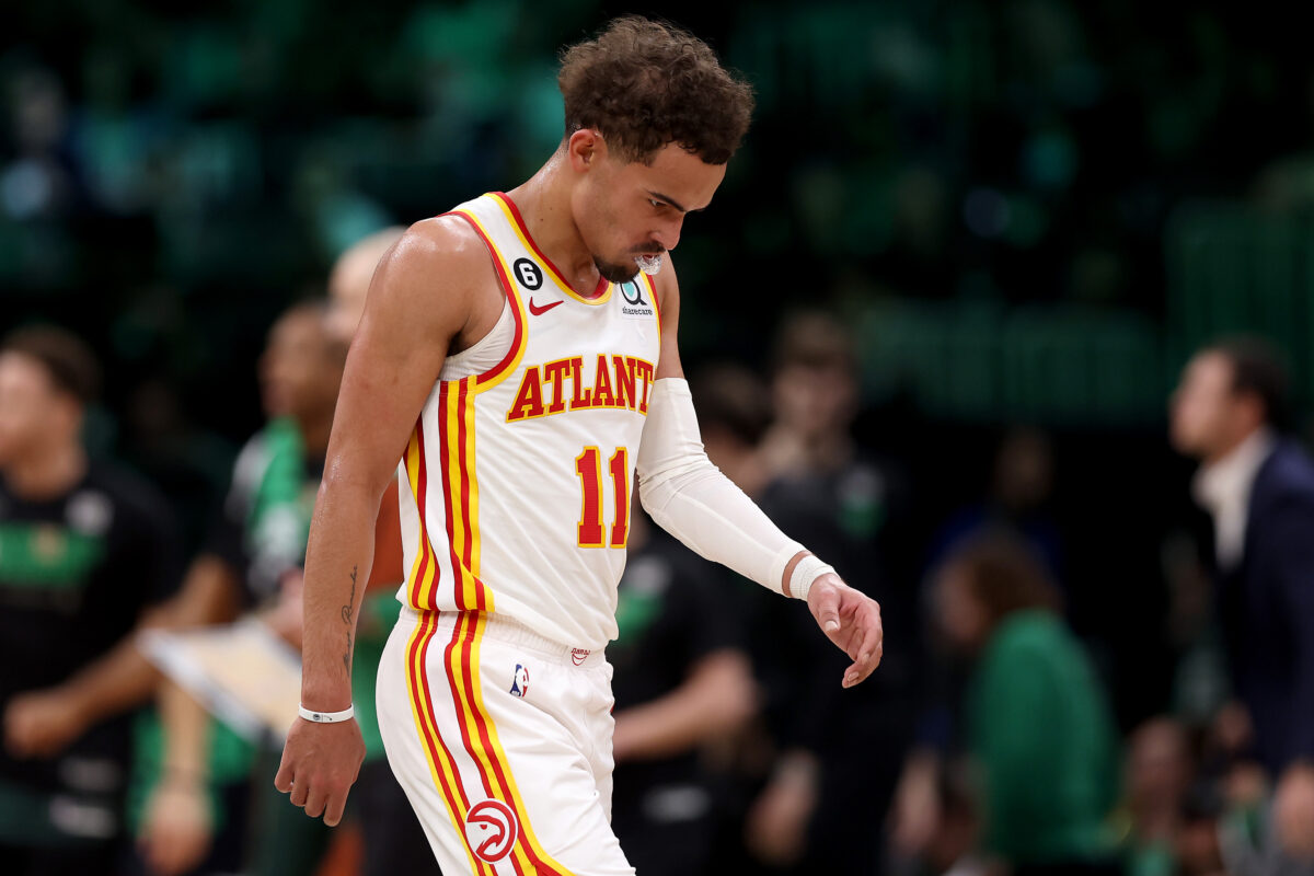 Sixers’ Joel Embiid reacts to Trae Young sinking Celtics in Game 5