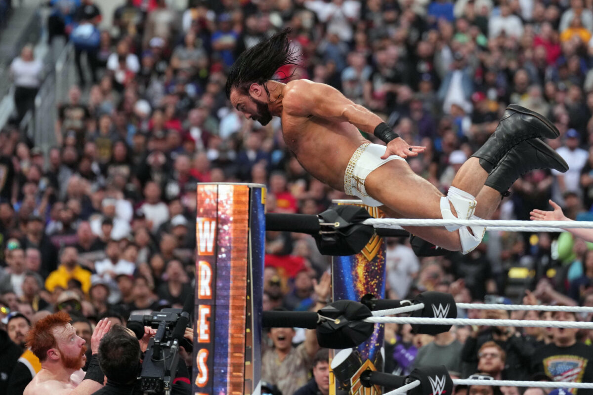 Gunther def. Sheamus and Drew McIntyre at WrestleMania 39: Best photos