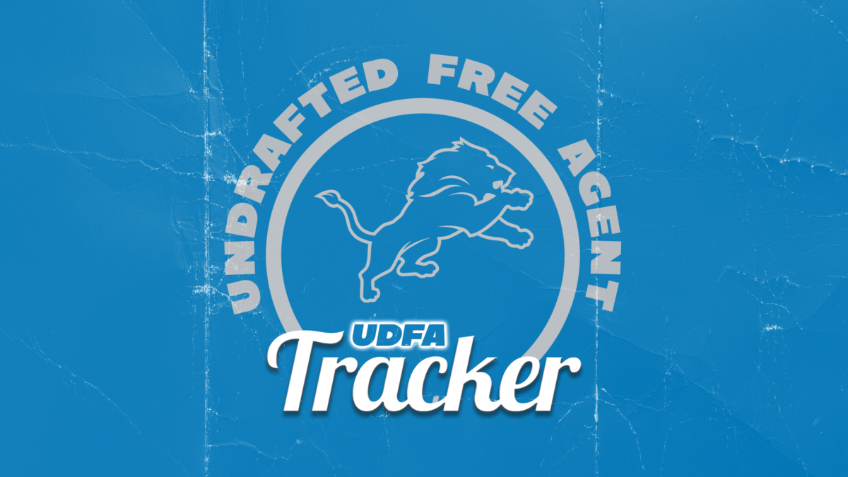 Detroit Lions 2023 undrafted free agent tracker